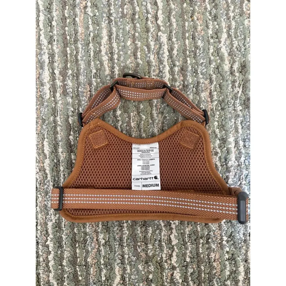 NWOT Carhartt brown nylon duck no pull dog harness in medium